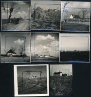 cca 1970 Kecskemét környéki tanyák, 13 db vintage negatív Dezső Pál (?-?) kecskeméti fotóművész hagy...