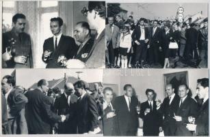 1966. október 8. Budapest, Albertfalvai felüljáró átadása, 33 db vintage fotó, 9x14 cm