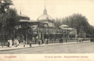 Budapest XIV. Városliget, Fővárosi pavilon, kávéház, Modiano Trieste (apró lyuk / small pinhole)