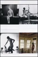 cca 1978 Pompás látvány, 33 db szolidan erotikus fénykép, korabeli negatívokról készült mai nagyítás...