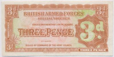 Nagy-Britannia / Katonai kiadás 1948. 3p vízjeles papíron T:III Great Britain / British Armed Forces 1948. 3 Pence on watermarked paper C:F Krause M16