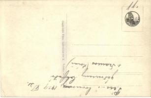 1929 Pécs, Lóversenypálya, gátverseny befutó (Szamos), photo (EB)