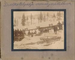 1916 Fotóalbum az I. világháborúból, feliratozott képek, 23 db vintage fotó, 9x14 cm / 1916 Italian ...