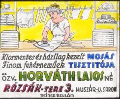 cca 1947 Budapesti iparosok és kereskedők szolgáltatási, 13 db reklám diapozitív kép Fekete György (...
