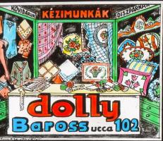 cca 1947 Budapesti iparosok és kereskedők szolgáltatási, 13 db reklám diapozitív kép Fekete György (...