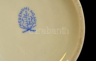 Herendi Viktória mintás váza, kézzel festett, jelzett, hibátlan,m:15 cm