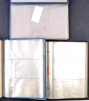 3 db nagy alakú képeslap album 120+108+210 hellyel / 3 big sized postcard albums for 120+108+210 pos...