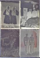 cca 1940 Hajdú János csongrádi fényképész által készített 13 db szabadon felhasználható, vintage üve...