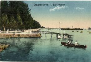 14 db RÉGI magyar városképes lap, Balaton és környéke, vegyes minőség / 14 pre-1945 Hungarian town-view postcards, mixed quality