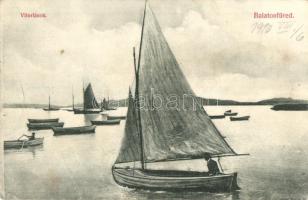 14 db RÉGI magyar városképes lap, Balaton és környéke, vegyes minőség / 14 pre-1945 Hungarian town-v...