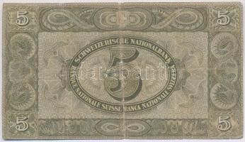 Svájc 1926. 5Fr T:III- ly.
Switzerland 1926. 5 Francs C:F hole
Krause 11g
