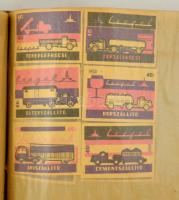 cca 1950-1960 Több száz darab magyar és külföldi gyufacímke, többféle méretben, albumba rendezve (já...