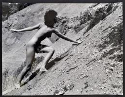 cca 1983 Menesdorfer Lajos (?-?) 2 db pecséttel jelzett, vintage fotóművészeti alkotása, 30x40 cm