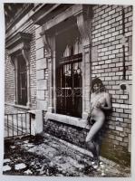 cca 1983 Menesdorfer Lajos (?-?) 2 db pecséttel jelzett, vintage fotóművészeti alkotása, 30x40 cm