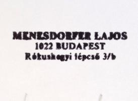 cca 1983 Menesdorfer Lajos (?-?) 2 db pecséttel jelzett, vintage fotóművészeti alkotása, 30x40 cm