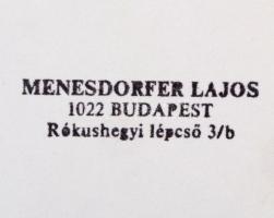 cca 1983 Menesdorfer Lajos (?-?) 2 db pecséttel jelzett, vintage fotóművészeti alkotása, 30x40 cm