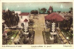 Balatonlelle-fürdő, Gyárfás szálloda és penzió, teleprészlet (EK)