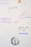 cca 1976 Zsigri Oszkár (1933-?) 2 db feliratozott vintage fotóművészeti alkotása, 30x38 cm és 29x35,...