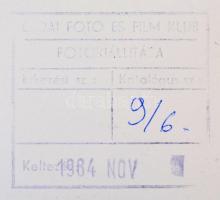 cca 1982 Gebhardt György (1910-1993) 2 db vintage fotóművészeti alkotása, az egyik feliratozva, 30x4...