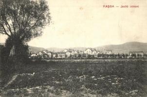 Kassa, Kosice; Deák Ferenc utca, Javítóintézet - 2 db RÉGI városképes lap / 2 pre-1945 town-view postcards