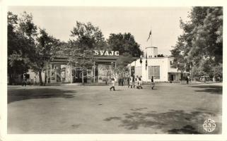 1942 Budapest, Nemzetközi Vásár, "Háborús vásár" - 4 db RÉGI képeslap / 4 pre-1945 postcar...