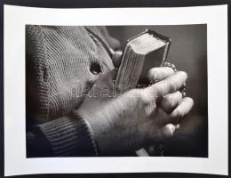 cca 1966 Medgyesi László (?-?) 2 db feliratozott vintage fotóművészeti alkotása, 27x36 cm