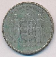 1930. 5P Ag "Horthy jobbra" T:2-,3 patina
Adamo P8