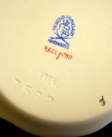 Herendi Viktória mintás "OTP" porcelán tálka, kézzel festett, jelzett, hibátlan, d: 8 cm