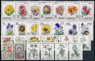 1959-1990 Flower 4 sets + 4 stamps, 1959-1990 Virág motívum 4 db sor + 4 db önálló érték