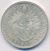 1937. 2P Ag "Madonna" T:1- Adamo P7