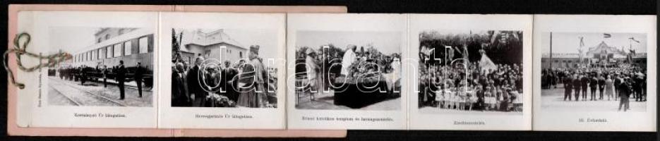 1936 Dunakeszi Főműhely megnyitásának 10. évfordulója emlékéül, leporelló füzet, 12 db képpel,