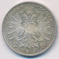 Ausztria 1913. 2K Ag "Ferenc József" T:1-,2 kis ph.
Austria 1913. 2 Corona Ag "Franz...