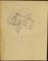 15 db karikatúra, rajz és vázlat különböző művészektől (érdekes tétel)