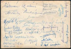 cca 1940 Katonai iskolás, kadet iskolás gyermekek 7 db csoportkép, egyiken hátoldalt aláírások.  13x...