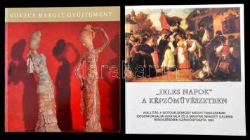 Vegyes művészeti könyvtétel, 4 db:
Kovács Margit gyűjteménye. Szentendre. Bp., 1978, Pest Megyei Mú...