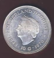 Hollandia 1970. 10G Ag "Wilhelmina Julianna" T:1/2 k
