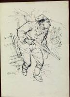 Szőnyi Gyula (1919-) szignós tus 20x28 cm