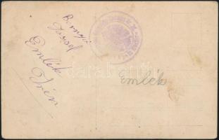 cca 1917 Magyar katonák Albániában, fezben. Fotólap