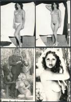 cca 1960-1970 Vegyes pornó és erotikus fotó, 13 db, 14x9 cm és 12x9 cm közötti méretben.