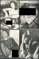 cca 1960-1970 Vegyes pornó és erotikus fotó, 13 db, 14x9 cm és 12x9 cm közötti méretben