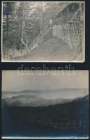 cca 1916-1917 Képes frontnapló 20 db nagyobb méretű, feliratozott fotó az olasz frontról. A 105. ezr...