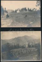 cca 1916-1917 Képes frontnapló 20 db nagyobb méretű, feliratozott fotó az olasz frontról. A 105. ezr...