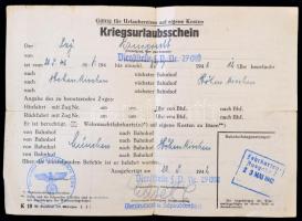 Katonai ragjelzések és vállapok + szabadságolási papír