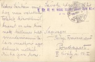 1916 K.u.K. tábori ágyú / WWI Austro-Hungarian artillery cannon, 'M. kir. 41. sz. nehéz honvéd ...