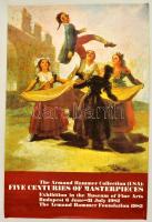 cca 1983-1991 3 db nagyméretű kiállítási plakát: Szépművészeti Múzeum Armand Hammer Collection, Szervátiusz Tibor szobrászművész kiállítása a Nemzeti Galériában, Olasz művészet 1895-1952 Budapesti Történeti Múzeum, 98x68 cm