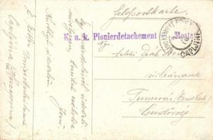 Metkovic, kikötő gőzhajókkal / port with steamships + K.u.K. Pionierdetachement - Mostar (EK)