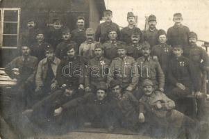 1918 Magyar gyalogos katonák csoportképe / Hungarian K.u.K. military, soldiers group photo (fl)
