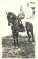 1917 K.u.K. lovaskatona / WWI Austro-Hungarian cavalryman, K.u.K. Bespannungsabteilung 3/4. Marinefeldpost Pola, photo (EK)