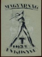 14 db rajz, karikatúra, grafika különböző művészektől (mindegyik szignált) Szép tétel jelképes áron!