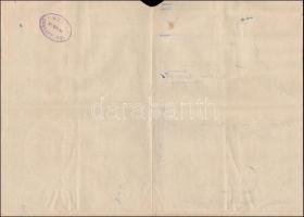 1941 Hajóraklevél / Bill of lading "BŐS MOTOROS"